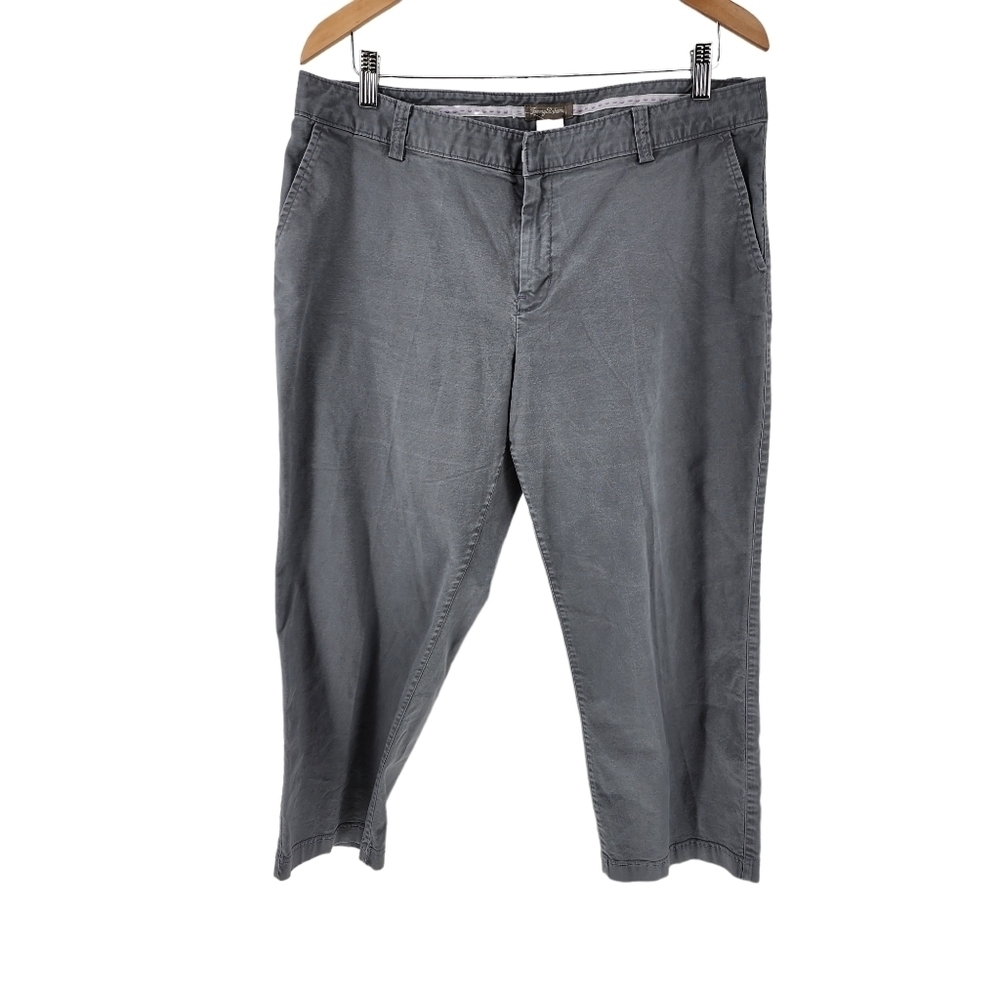 Tommy Bahama Women's Plus Size Cotton Blend Cropped  Pants - 16
